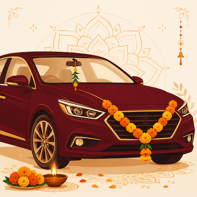 Vehicle Puja for New Car & Bike